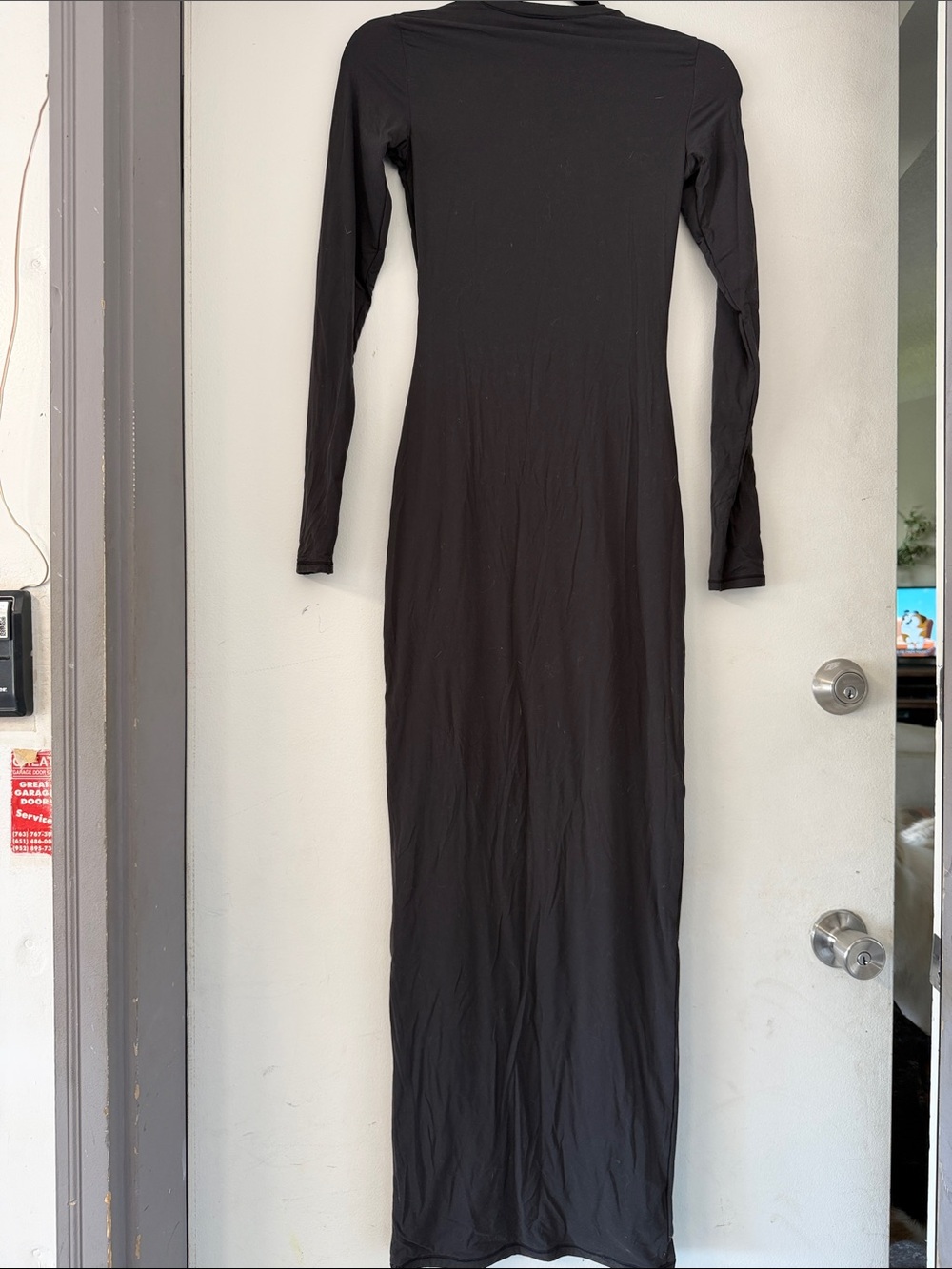 Like New SKIMS Fits Everybody Long Sleeve Bodycon Dress Women’s Small - Picture 3 of 3